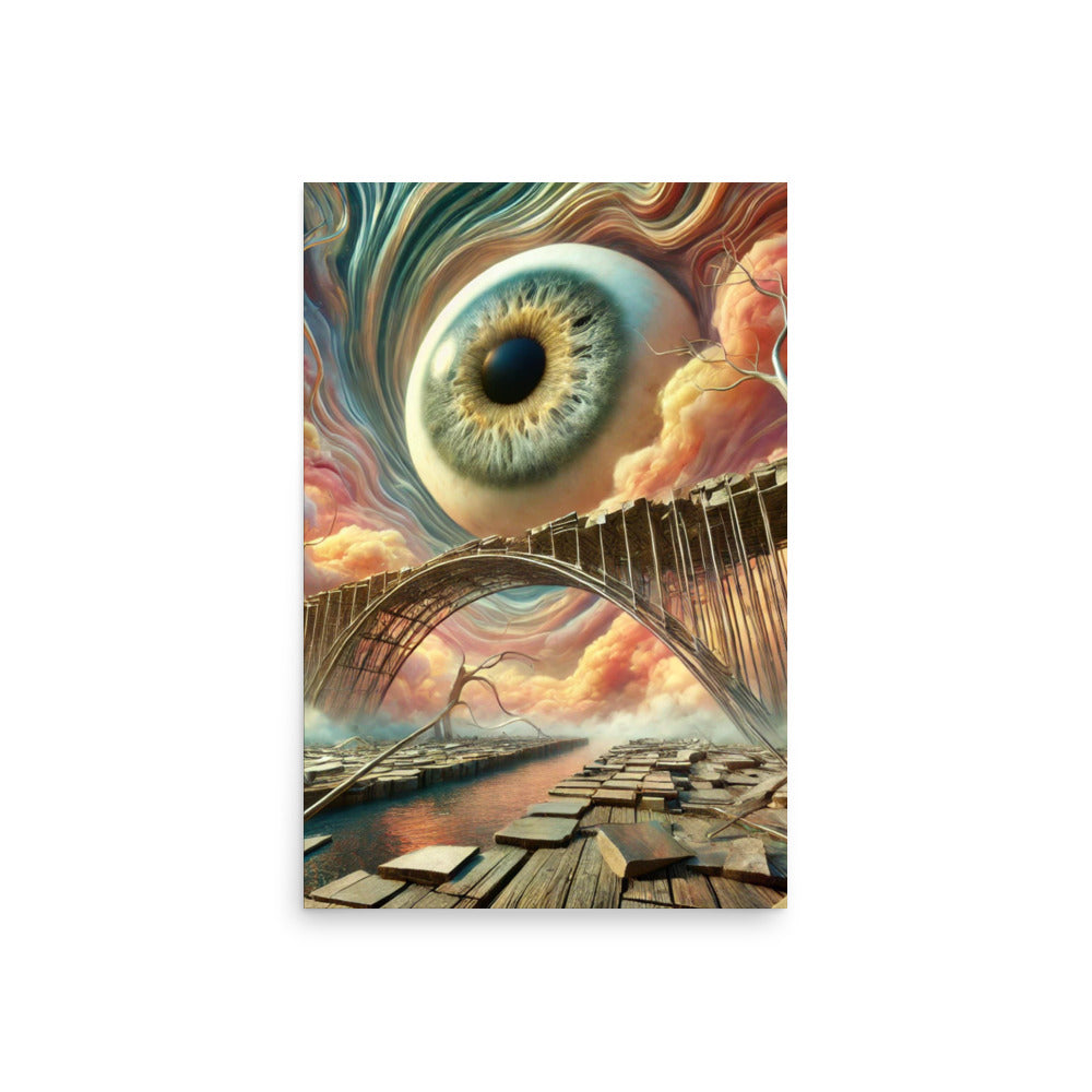 Floating Eye Art Poster