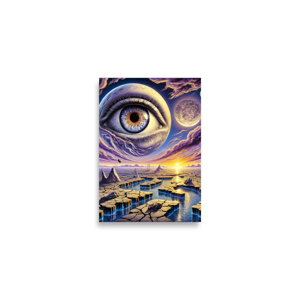 Floating Eye Art Poster Design 2