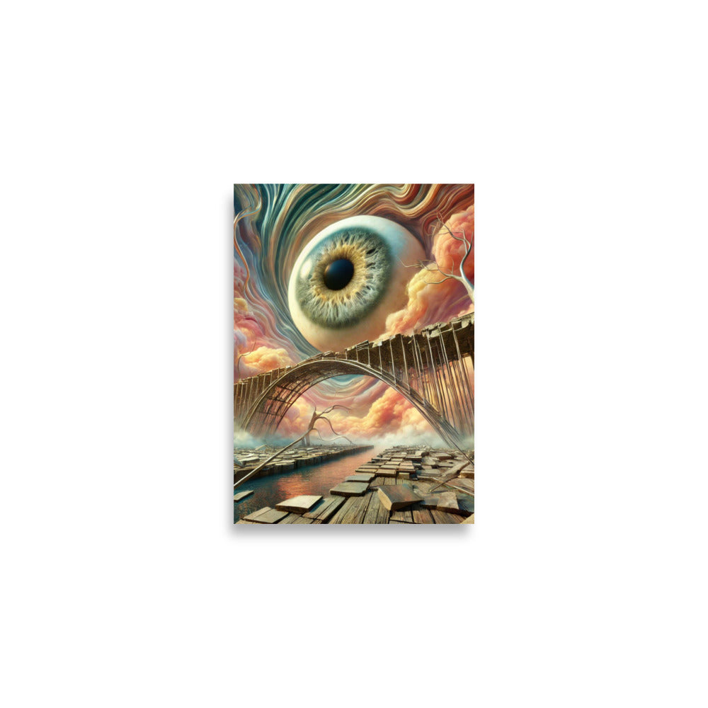 Floating Eye Art Poster