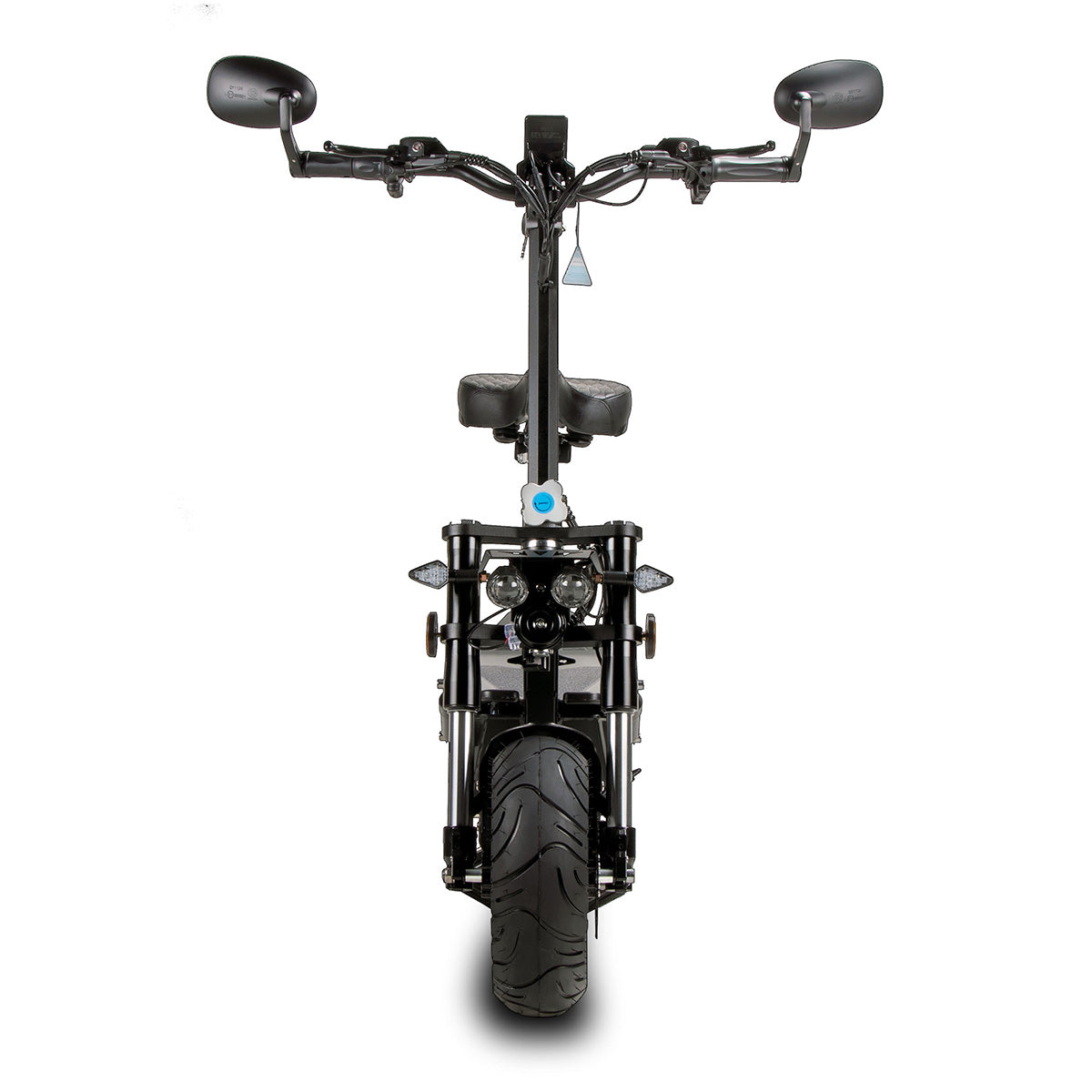 WANDLER K/E Schwarz – Elektroroller 45 km/h mit Sitz für Alltag & Pendeln