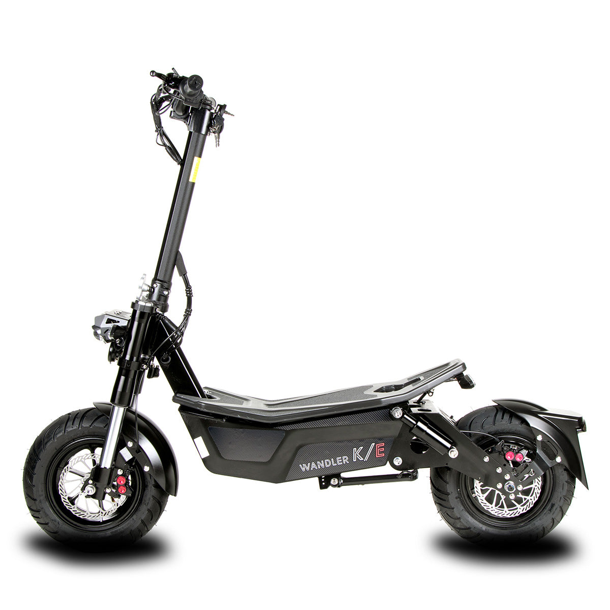 WANDLER K/E Schwarz – Elektroroller 45 km/h mit Sitz für Alltag & Pendeln