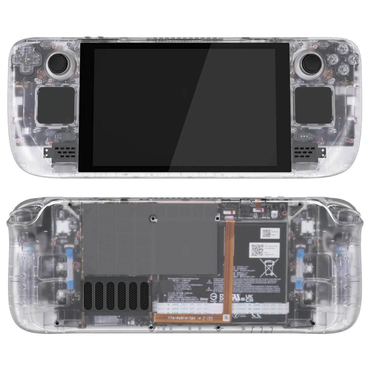 Austausch Gehäuse - Durchsichtig Transparent - Steam Deck LCD - Mod Gehäuse Namma Markt