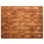 Schneidebrett groß Eiche Stirnholz 43x33x4,3cm – Profi Hackblock & Hirnholzbrett