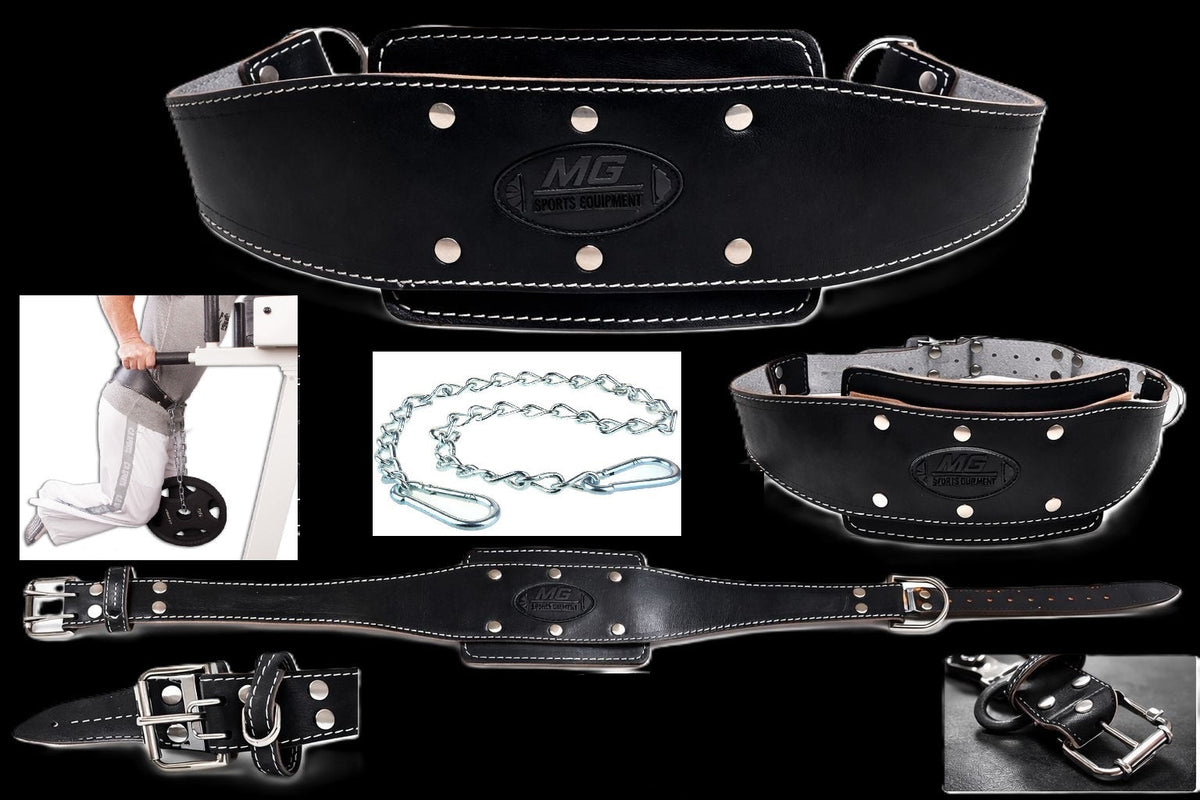 Dip Gürtel Leder - Schwarz - MG Sports® - G6