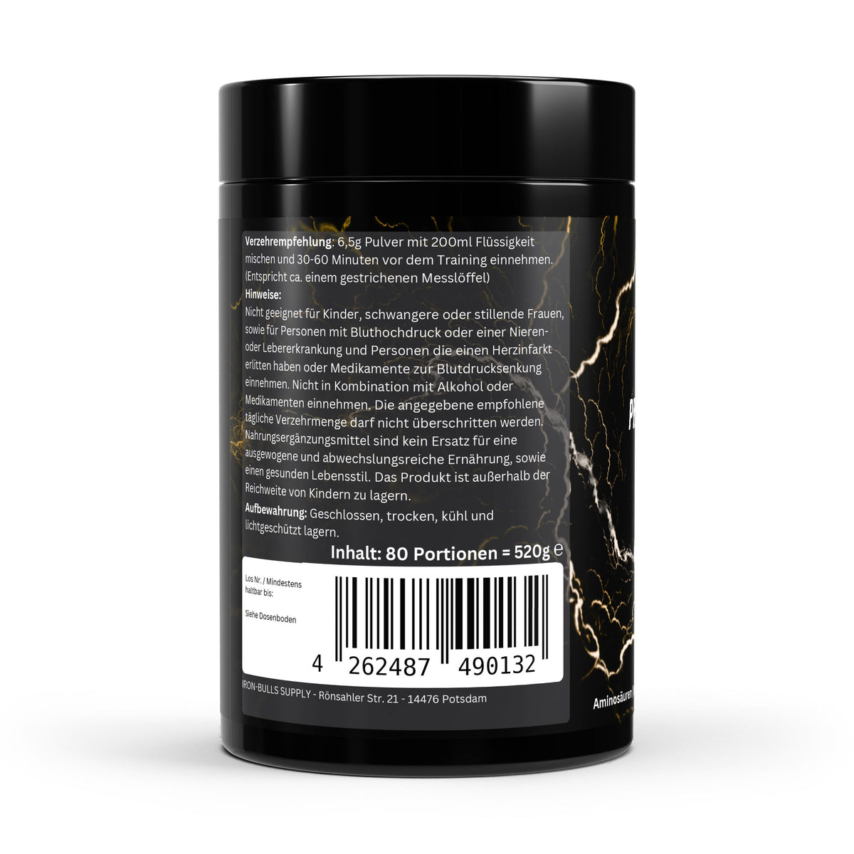 Pre-Workout Booster Aminosäuren plus Vitamine - Tutti Frutti