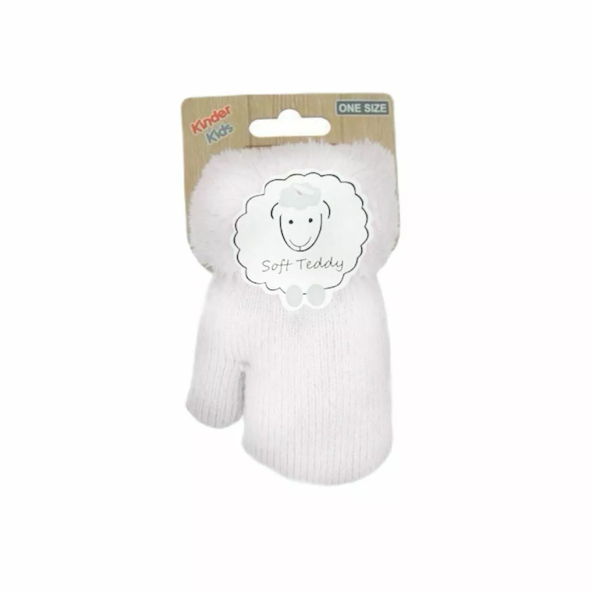 Kinder Fäustlinge » Winter Teddy Handschuhe | Kinderhandschuhe weich gefüttert | Strickhandschuhe warm