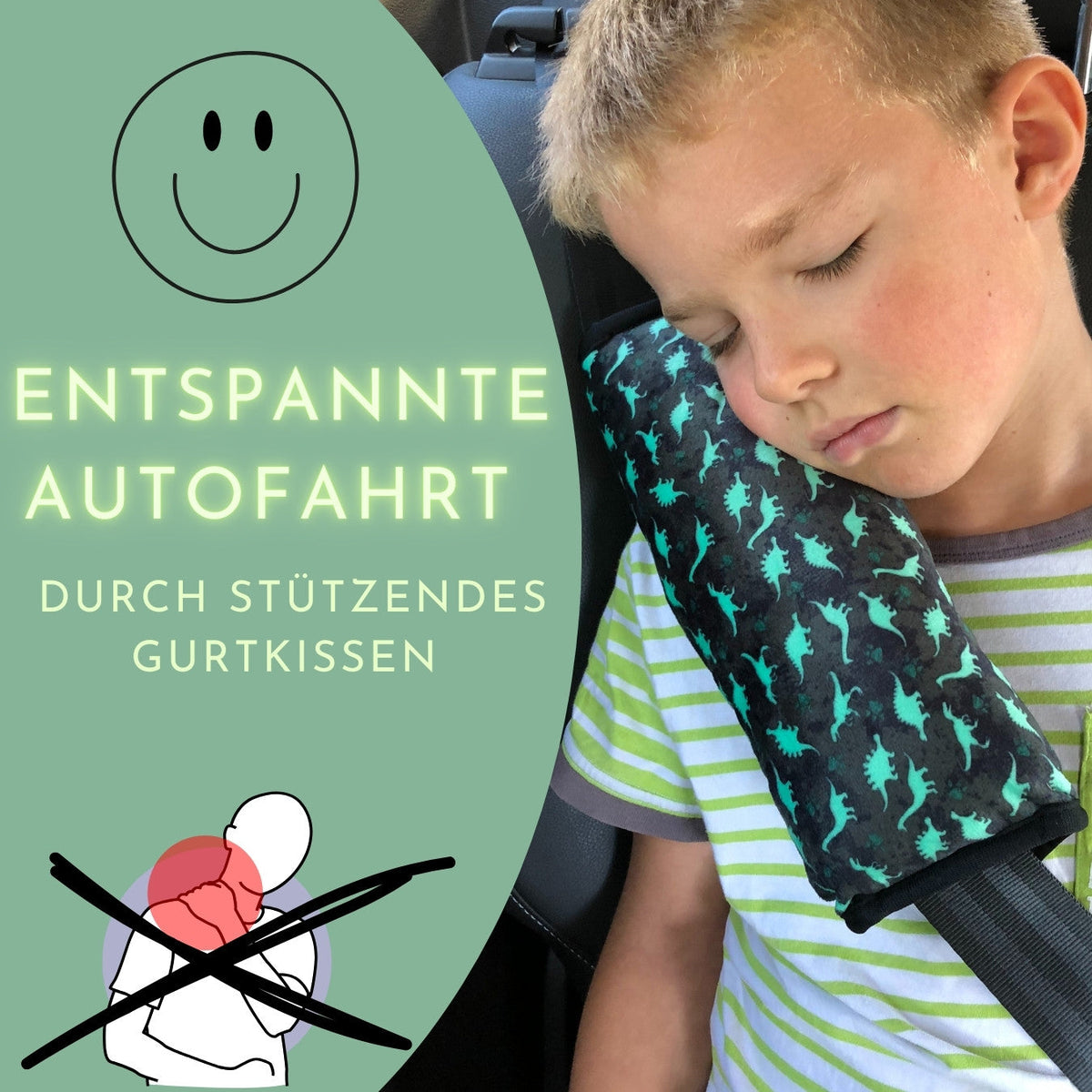 Auto Schlafkissen Dinosaurier
