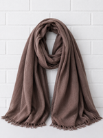 PURE & COZY SCHAL - Coffee- 360°