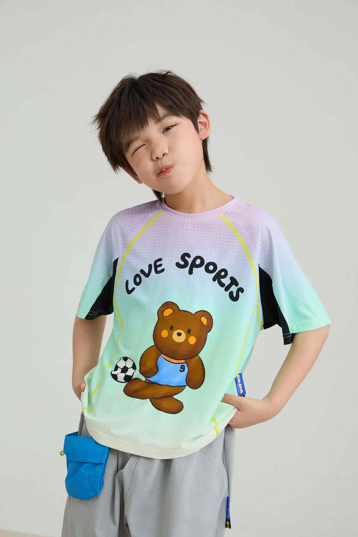 Football Bear Active Tee