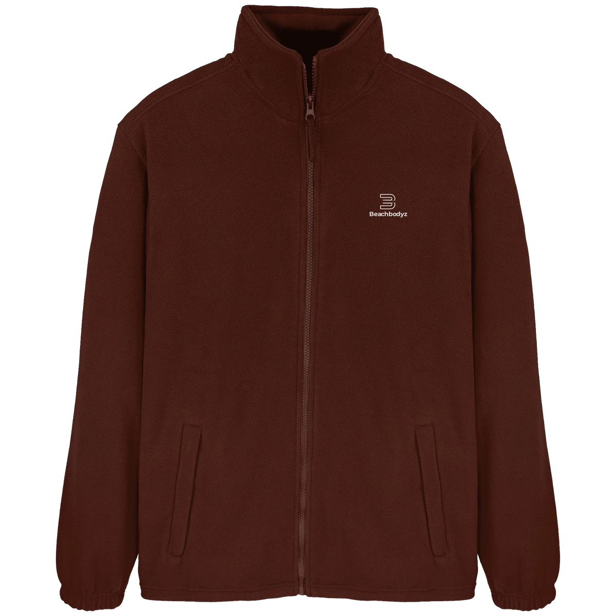 Identity Fleecejacke – weiße Stickerei