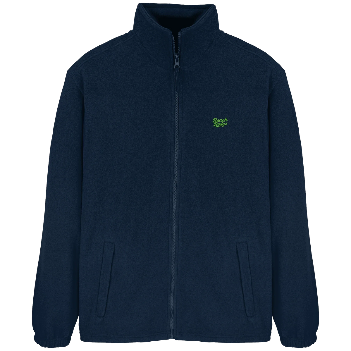 Monster Fleecejacke – grüne Stickerei