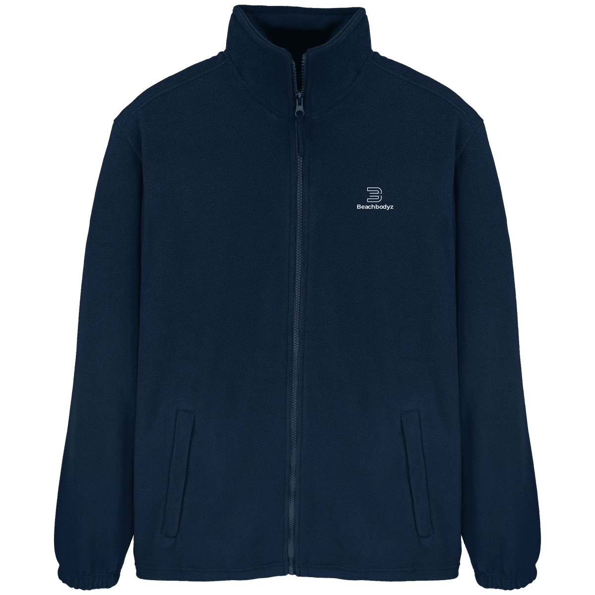 Identity Fleecejacke – weiße Stickerei