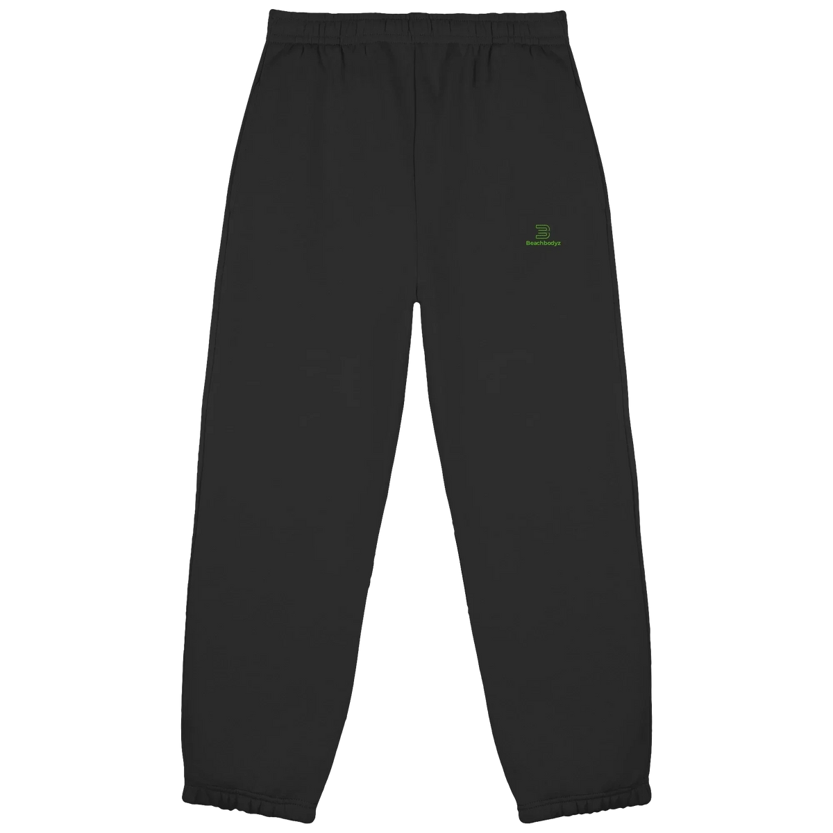 Core Fluffy Jogginghose – grüne Stickerei