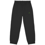 Core Fluffy Jogginghose – grüne Stickerei