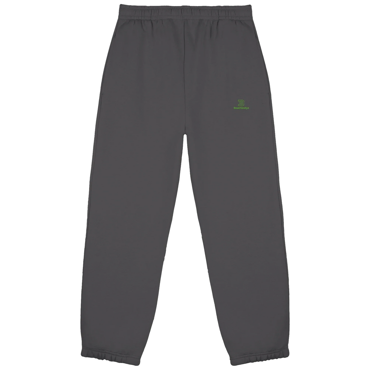 Core Fluffy Jogginghose – grüne Stickerei