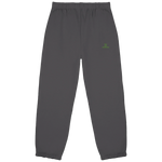Core Fluffy Jogginghose – grüne Stickerei