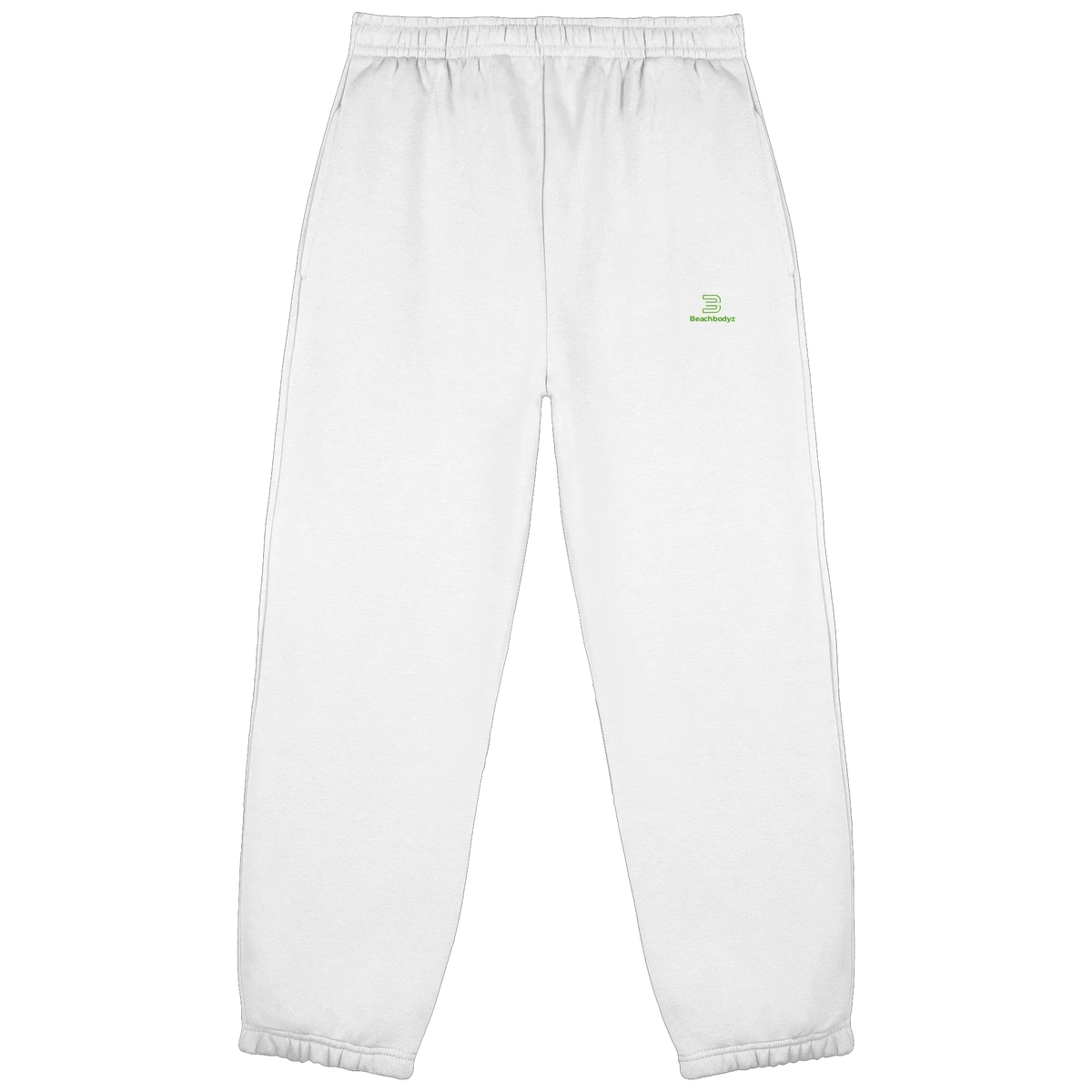 Core Fluffy Jogginghose – grüne Stickerei
