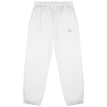 Core Fluffy Jogginghose – grüne Stickerei