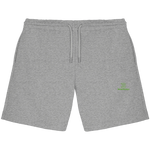 Core Sweatshorts 300 g/m² – grüne Stickerei