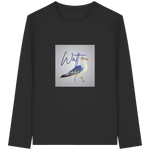 Wattvogel Motiv mit Nordsee Möwe  - Unisex Longsleeve T-Shirt