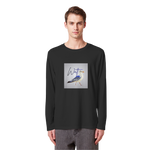 Wattvogel Motiv mit Nordsee Möwe  - Unisex Longsleeve T-Shirt
