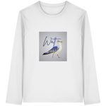 Wattvogel Motiv mit Nordsee Möwe  - Unisex Longsleeve T-Shirt