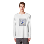 Wattvogel Motiv mit Nordsee Möwe  - Unisex Longsleeve T-Shirt