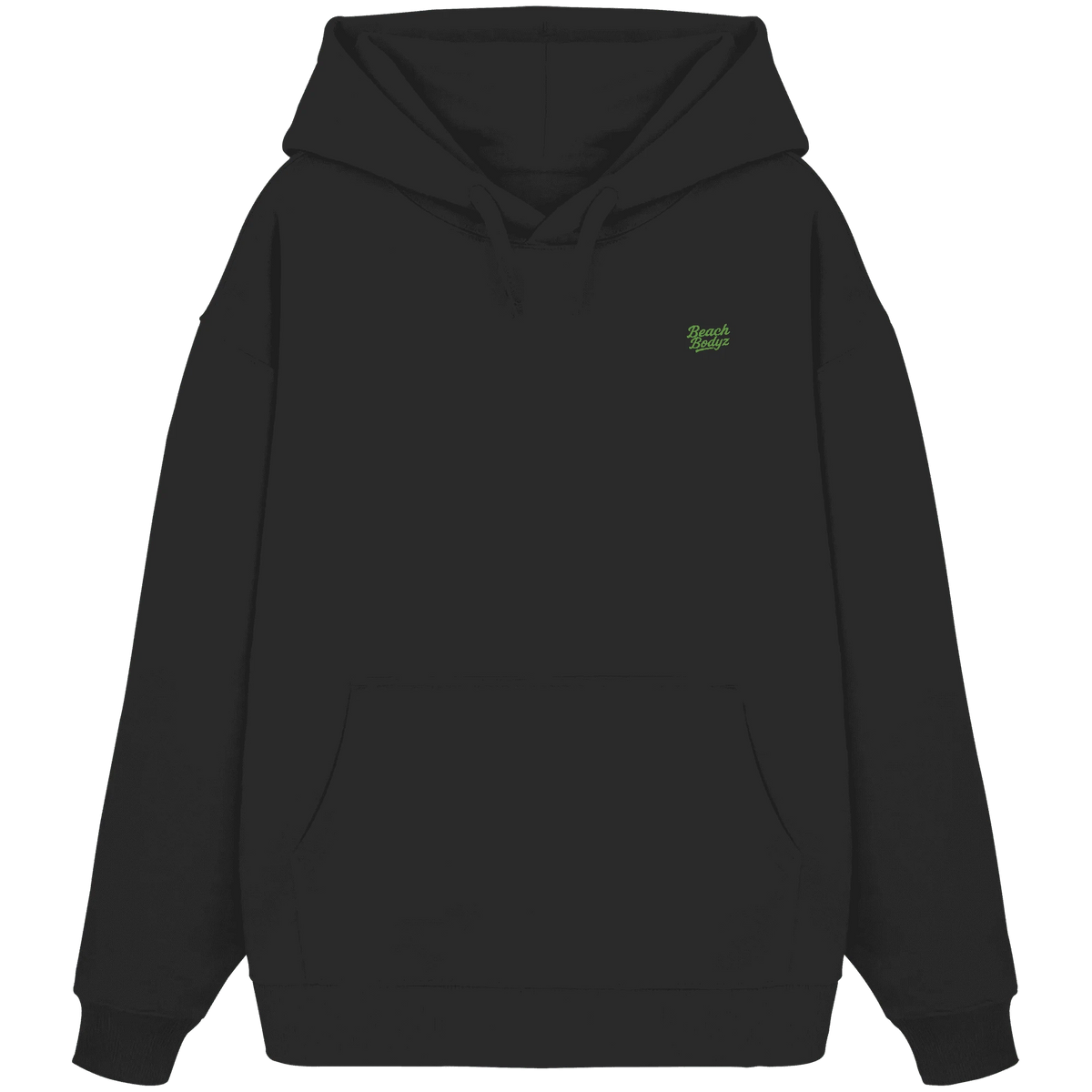 Monster Oversize Hoodie 350 g/m² – Bio-Baumwolle, grüne Stickerei Namma Markt
