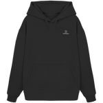 Identity Oversize Hoodie 350 g/m² – Bio-Baumwolle, weiße Stickerei