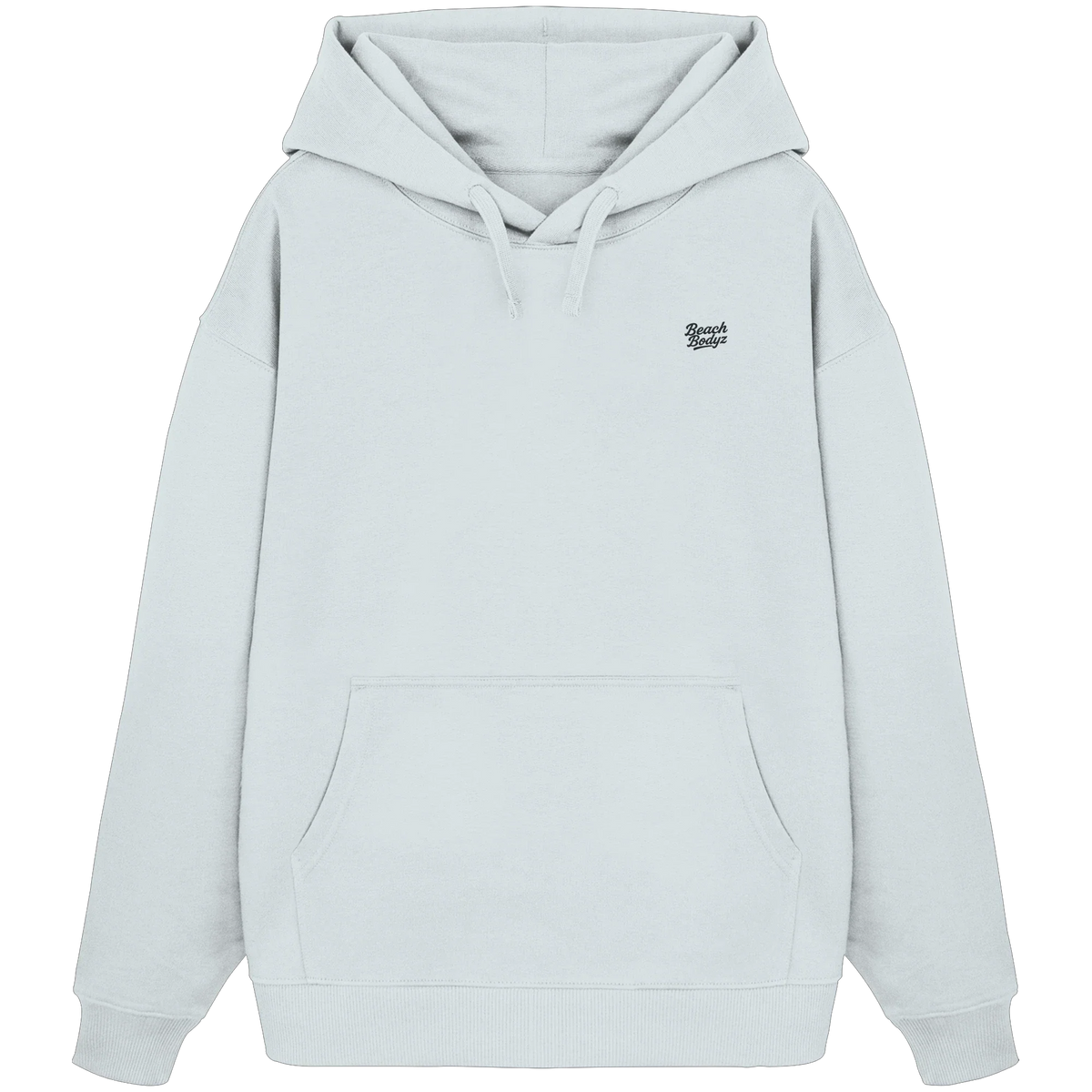Form Oversize Hoodie 350 g/m² – Bio-Baumwolle, schwarze Stickerei