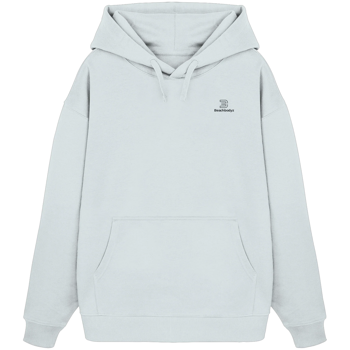 Standard Oversize Hoodie 350 g/m² – Bio-Baumwolle, schwarze Stickerei