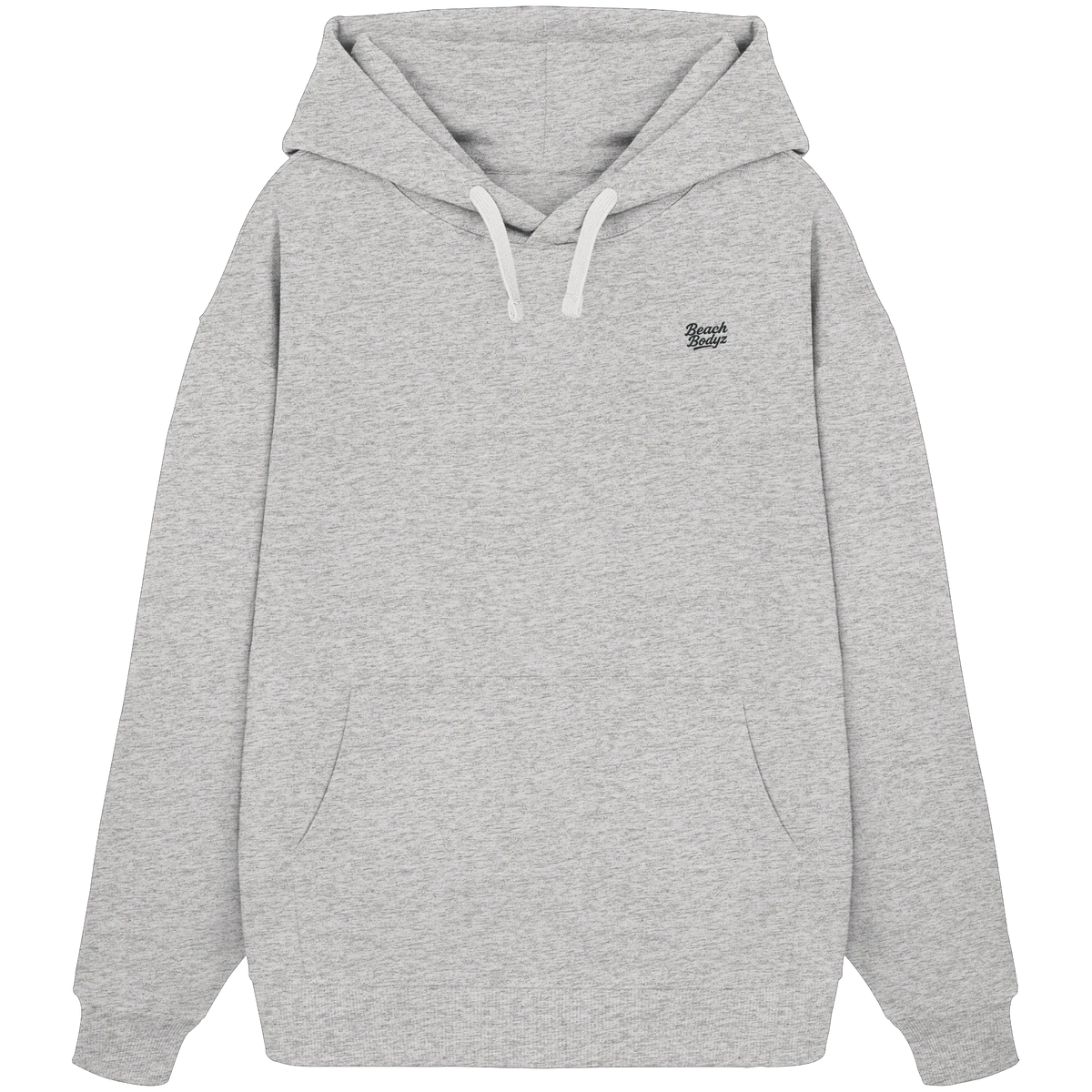 Form Oversize Hoodie 350 g/m² – Bio-Baumwolle, schwarze Stickerei