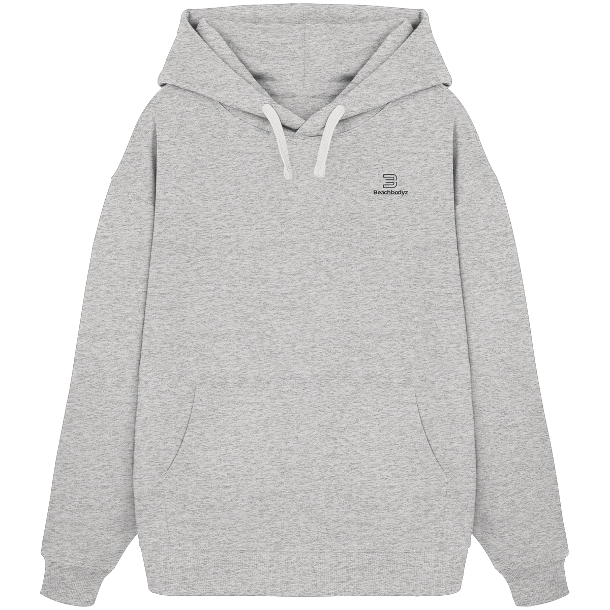 Standard Oversize Hoodie 350 g/m² – Bio-Baumwolle, schwarze Stickerei