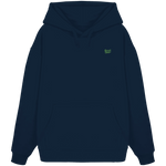 Monster Oversize Hoodie 350 g/m² – Bio-Baumwolle, grüne Stickerei Namma Markt