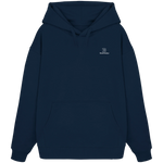 Identity Oversize Hoodie 350 g/m² – Bio-Baumwolle, weiße Stickerei