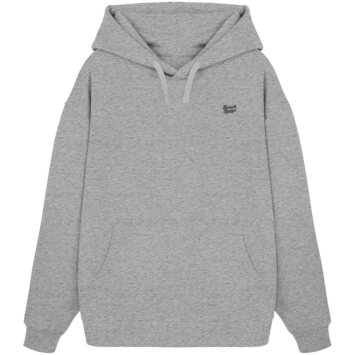 Form Oversize Hoodie 350 g/m² – Bio-Baumwolle, schwarze Stickerei