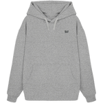 Form Oversize Hoodie 350 g/m² – Bio-Baumwolle, schwarze Stickerei
