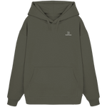 Identity Oversize Hoodie 350 g/m² – Bio-Baumwolle, weiße Stickerei