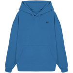 Form Oversize Hoodie 350 g/m² – Bio-Baumwolle, schwarze Stickerei