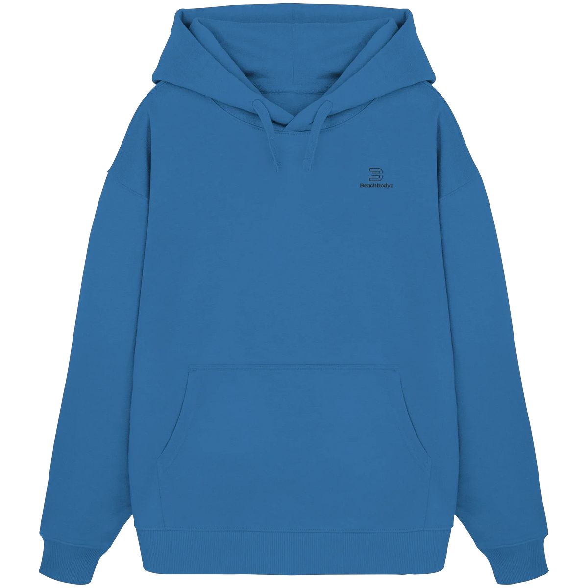 Standard Oversize Hoodie 350 g/m² – Bio-Baumwolle, schwarze Stickerei