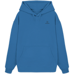 Standard Oversize Hoodie 350 g/m² – Bio-Baumwolle, schwarze Stickerei