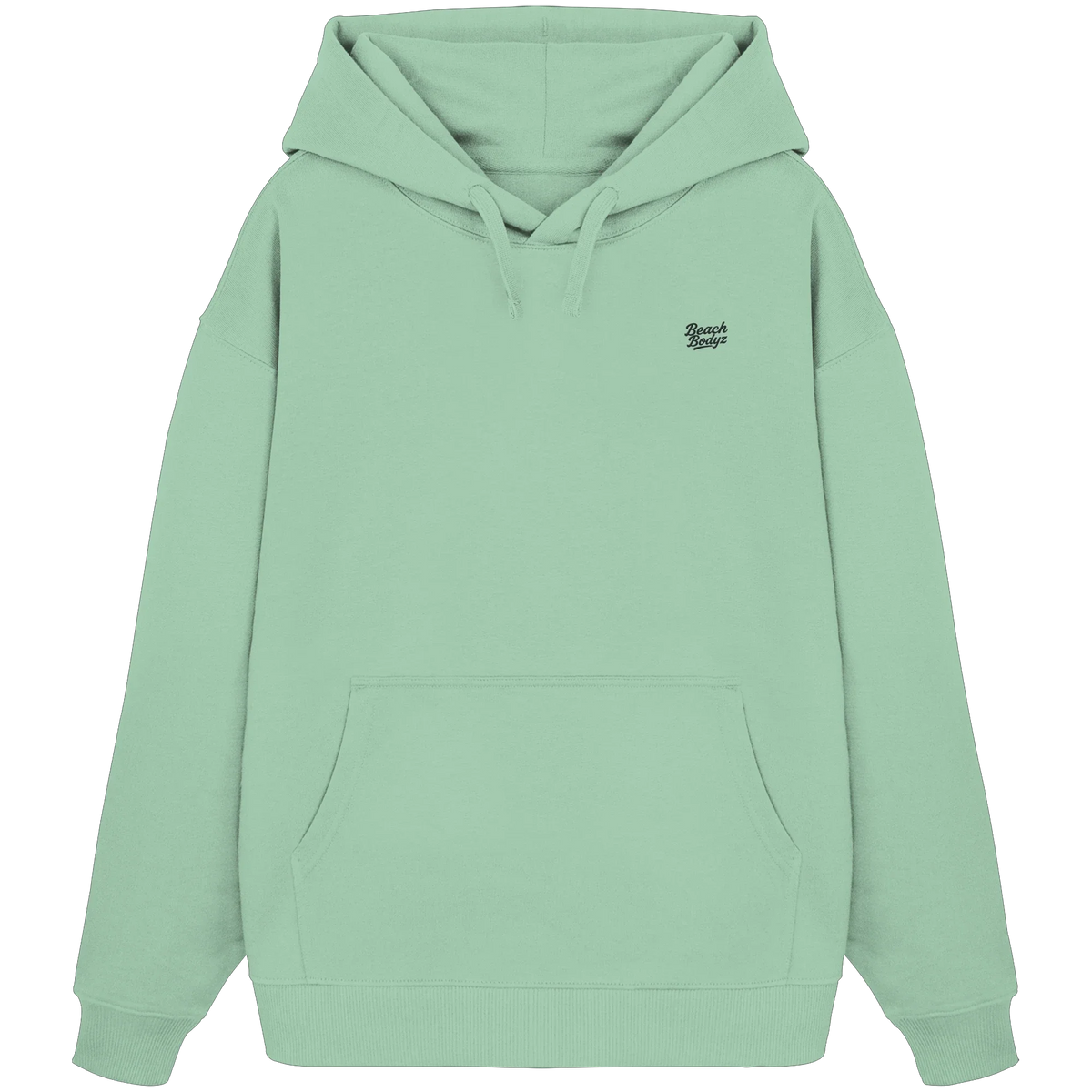 Form Oversize Hoodie 350 g/m² – Bio-Baumwolle, schwarze Stickerei