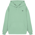 Form Oversize Hoodie 350 g/m² – Bio-Baumwolle, schwarze Stickerei