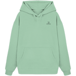 Standard Oversize Hoodie 350 g/m² – Bio-Baumwolle, schwarze Stickerei