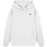 Form Oversize Hoodie 350 g/m² – Bio-Baumwolle, schwarze Stickerei