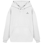 Standard Oversize Hoodie 350 g/m² – Bio-Baumwolle, schwarze Stickerei