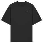 Silence Oversize T-Shirt 200 g/m² – Bio-Baumwolle, goldene Stickerei
