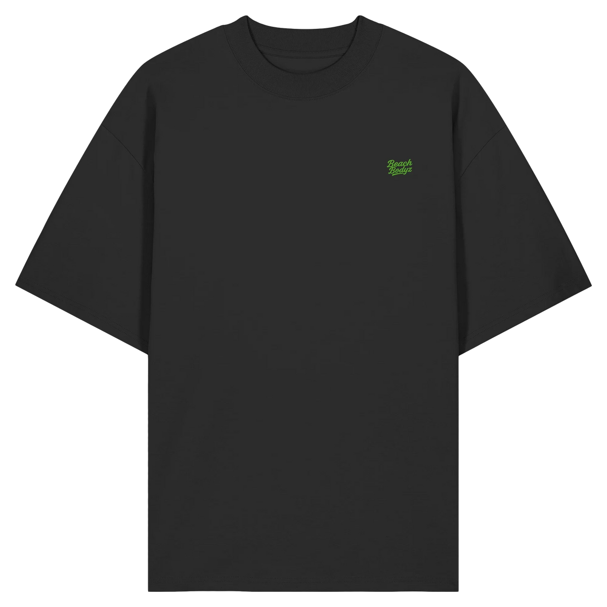 Monster Oversize T-Shirt 200 g/m² – Bio-Baumwolle, grüne Stickerei