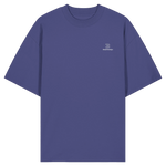 Identity Oversize T-Shirt 200 g/m² – Bio-Baumwolle, weiße Stickerei