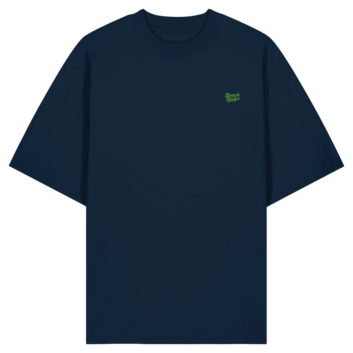 Monster Oversize T-Shirt 200 g/m² – Bio-Baumwolle, grüne Stickerei